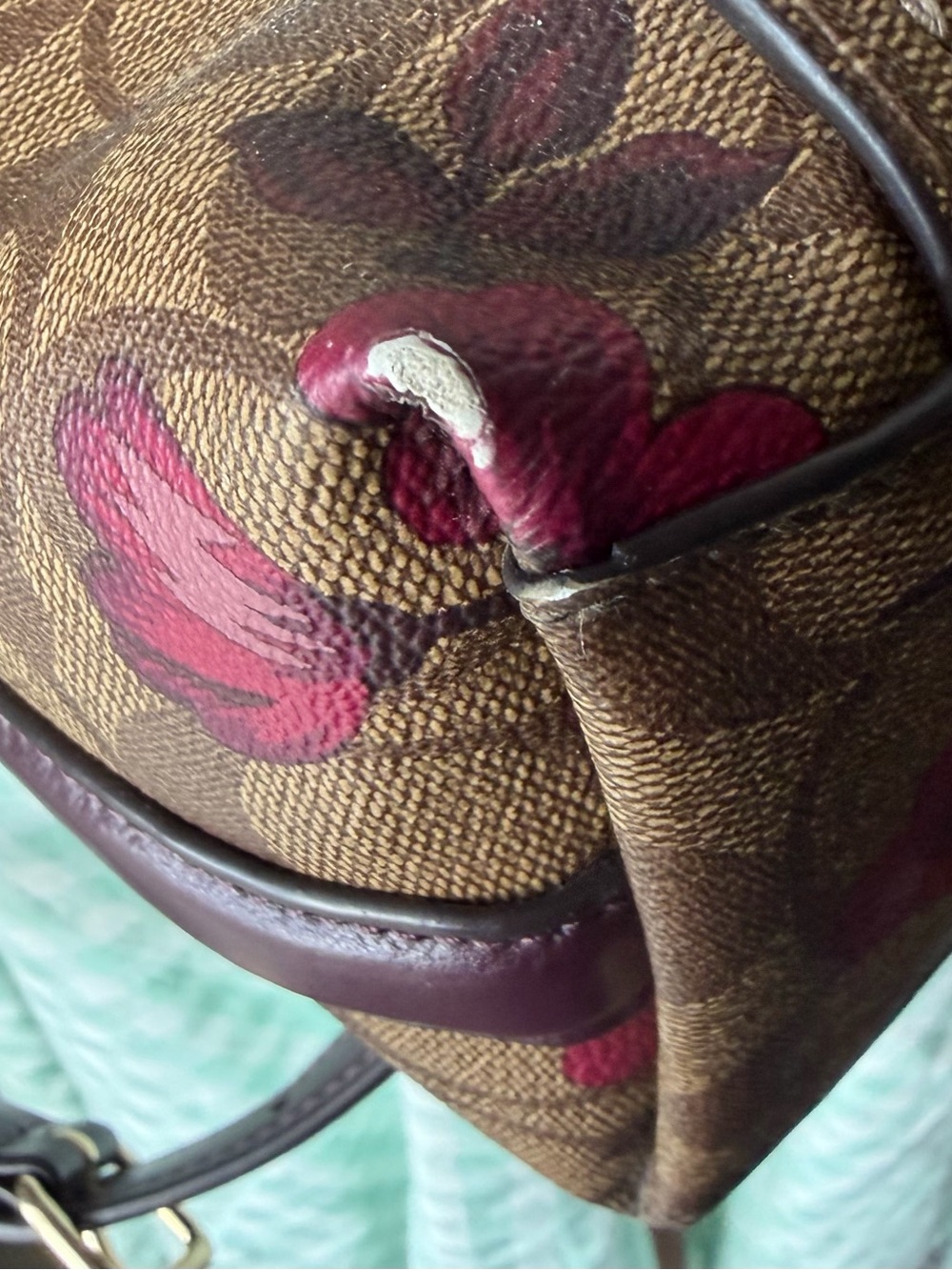 BUNDLE Coach Marlon Victorian Floral Print Hobo Bag & Wallet Set - Picture 3 of 16
